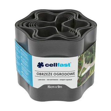 Cellfast Ágyásszegély 15cm x 9m grafit
