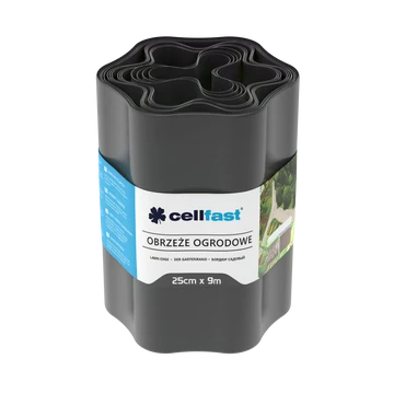 Cellfast Ágyásszegély 25cm x 9m grafit