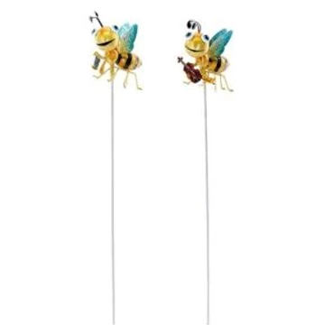 Chomik Dekor letűzhető fém méhecske 87cm