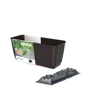 Prosperplast Balkonláda Ratolla PW alasztóval 492x172mm barna