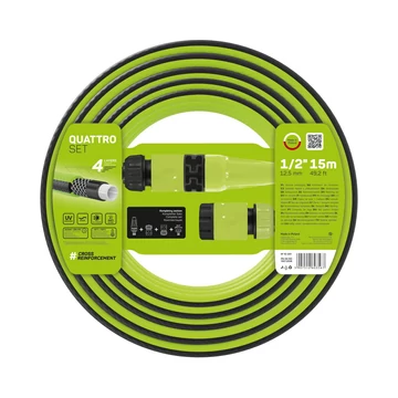 Cellfast Locsolótömlő szett Quattro 1/2&quot; 15m