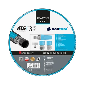 Cellfast Locsolótömlő szett Smart 1/2&quot; 20m