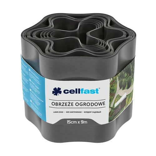 Cellfast Ágyásszegély 15cm x 9m grafit