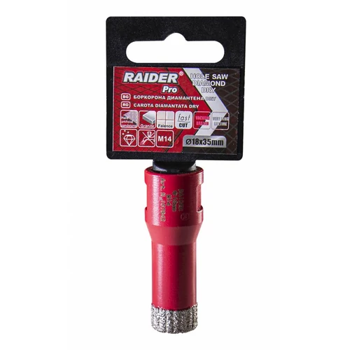 Raider Száraz Gyémánt fúrószár 18mm M14