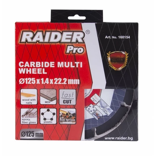 Raider Karbid Multitárcsa 125x22,2mm