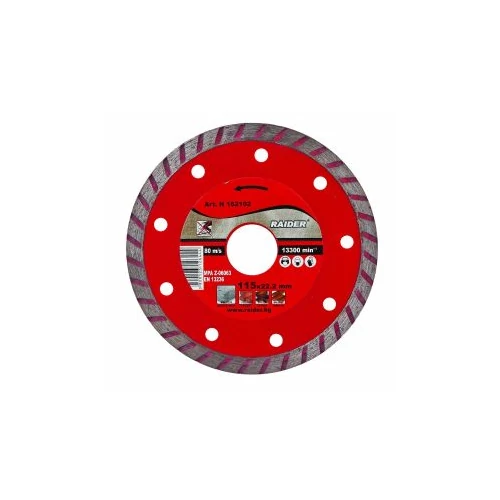 Raider Gyémántvágó tárcsa Turbo 115x22,2mm RD-DD05