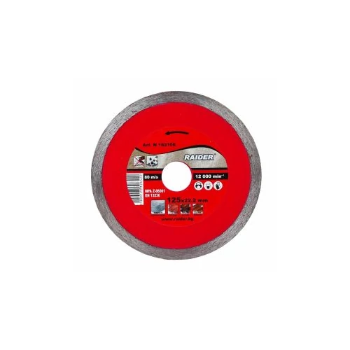 Raider Nedves Gyémántvágó tárcsa 115x22,2mm RD-DD09