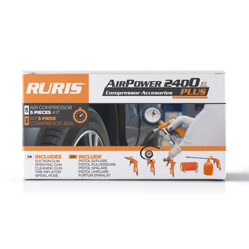 Ruris Légkompresszor AirPower 2400 Tartozék készlettel