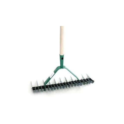 Strend Pro Fűszellőztető gereblye 11/21 fogú 140cm fa nyéllel