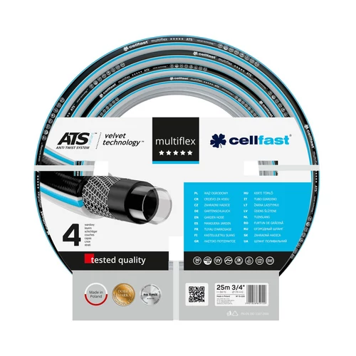 Cellfast Locsolótömlő Multiflex 3/4
