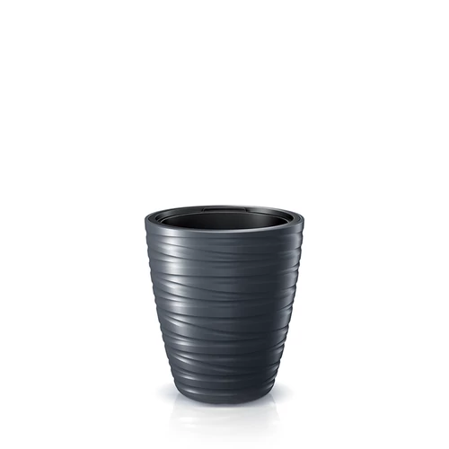 Prosperplast Virágkaspó Maze 419x375mm antracit